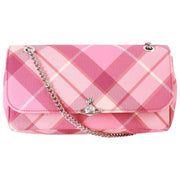 Vivienne Westwood Pink Buccia D 'Arcancia Chain Crossbody Bag