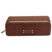 Alice Wheeler London Brown Kensington Small Suede Train Case