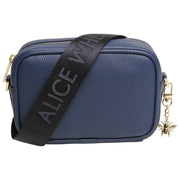 Alice Wheeler London Navy Mini Soho Camera Cross Body Bag
