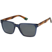 Botaniq Blue Sharp Angular Rectangle Sunglasses