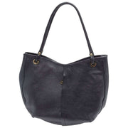 Elie Beaumont Black Curved Soft Tote Bag