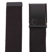 Fred Perry Black Graphic Branded Webbing Belt