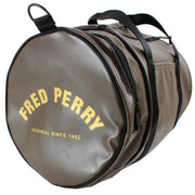 Fred Perry Green Tonal Barrel Bag