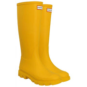 Hunter Yellow Downpour Tall Wellington Boots