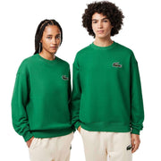Lacoste Green Loose Fit Croc Badge Sweatshirt