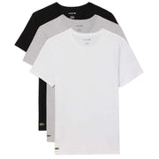 Lacoste Grey Slim Fit Crew Neck 3 Pack T-Shirts