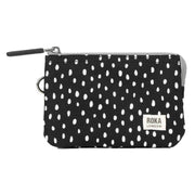 Roka Black Carnaby Small Drizzle Recycled Canvas Wallet