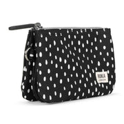 Roka Black Carnaby Small Drizzle Recycled Canvas Wallet