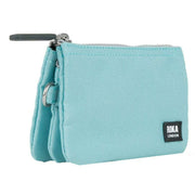 Roka Blue Carnaby Small Black Label Recycled Canvas Wallet