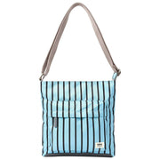 Roka Blue Kennington B Medium Recycled Canvas Crossbody Bag