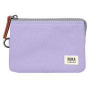 Roka Lilac Carnaby Small Recycled Canvas Wallet