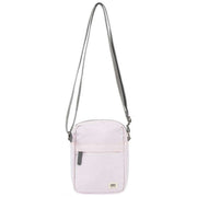 Roka Pink Bond Recycled Canvas Crossbody Bag