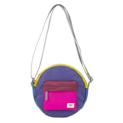 Roka Purple Paddington B Creative Waste Colour Block Recycled Nylon Crossbody Bag
