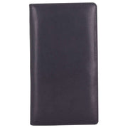Smith and Canova Black Distressed Leather Folded Travel Wallet