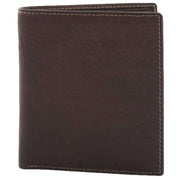 Smith and Canova Brown Smooth Leather Bi-Fold Card Wallet