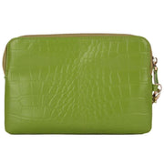 Smith and Canova Green Embossed Leather USB Charging Purse