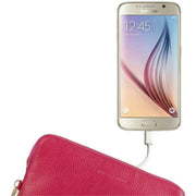 Smith and Canova Pink Leather USB Charging Purse