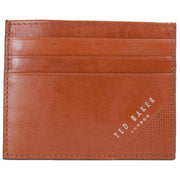 Ted Baker Tan Raffle Embossed Corner Leather Card Holder