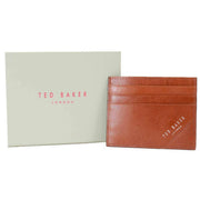 Ted Baker Tan Raffle Embossed Corner Leather Card Holder