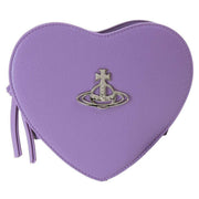 Vivienne Westwood Purple Louise Re-Vegan Grain Heart Crossbody Bag