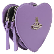 Vivienne Westwood Purple Louise Re-Vegan Grain Heart Crossbody Bag