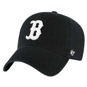 47 Brand Black Clean Up MLB Boston Red Sox Cap