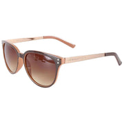French Connection Brown Small Round Glamour Sunglasses