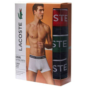 Lacoste Black Contrast Band 3 Pack Trunks