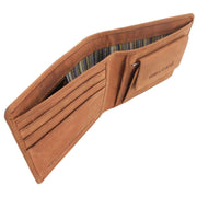Mustard Brown Ring Bifold and Coin Wallet