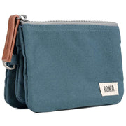 Roka Blue Carnaby Small Sustainable Canvas Wallet