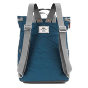 Roka Blue Finchley A Large Sustainable Canvas Backpack