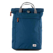 Roka Blue Finchley A Medium Sustainable Canvas Backpack