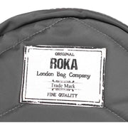 Roka Grey Paddington B Small Sustainable Nylon Crossbody Bag