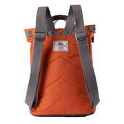 Roka Orange Finchley A Medium Sustainable Canvas Backpack