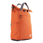 Roka Orange Finchley A Medium Sustainable Canvas Backpack
