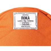 Roka Orange Paddington B Small Sustainable Canvas Crossbody Bag