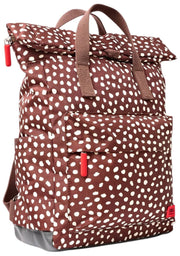 Roka Brown Canfield B Medium Recycled Canvas Backpack