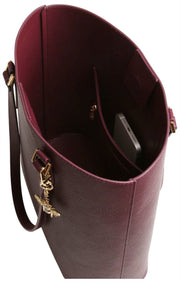 Alice Wheeler London Burgundy Marlow Tote Bag