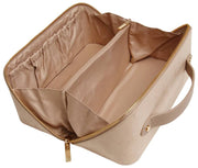 Alice Wheeler London Cream Kensington Suede Train Case
