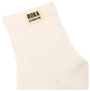 Roka Beige Windsor Solid Crew Socks