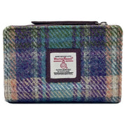 maccessori-purple-harris-tweed-medium-zip-purse-34629893