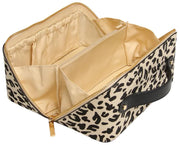 Alice Wheeler London Cream Animal Print Train Case