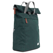 Roka Green Finchley A Small Sustainable Canvas Backpack