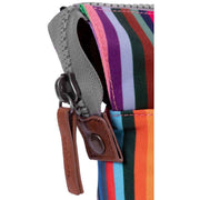 Roka Multi-colour Bantry B Small Sustainable Canvas Striped Backpack