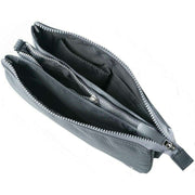 Roka Grey Carnaby XL Recycled Canvas Crossbody Bag