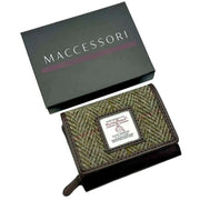 maccessori-green-harris-tweed-trifold-purse-34629830