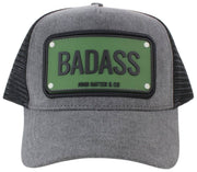 John Hatter Grey Badass Rubber Trucker Hat