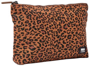 Roka Brown Maida Vale Medium Cotton Canvas Pouch