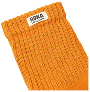 Roka Orange Windsor Solid Crew Socks