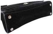 Vivienne Westwood Black Bianca Suede Leather Small Shoulder Bag